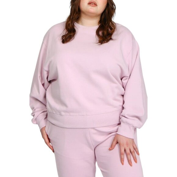 NEW Brunette the Label "Best Friend" Crew | Soft Lavender - Picture 1 of 3